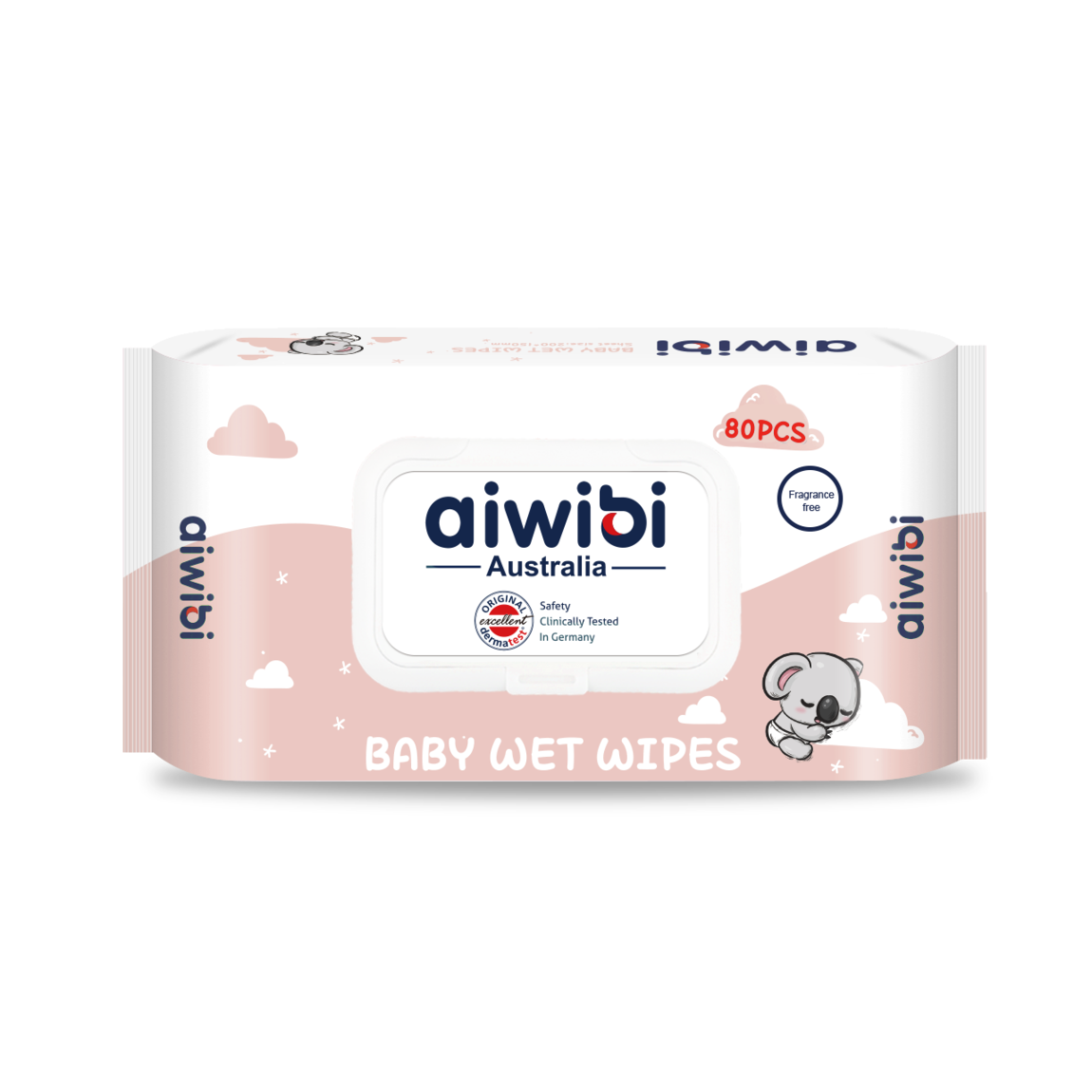 Խոնավ անձեռոցիկ մանկական աիվիբի վարդագույն x 80